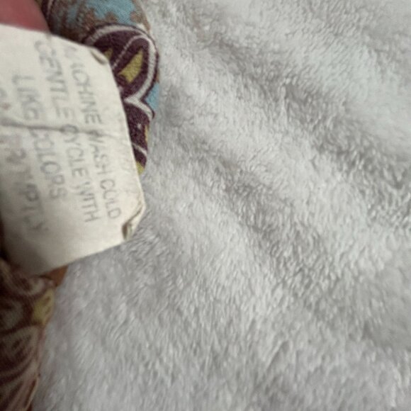 Loco Lindo Womens Floral Print Capri Pants Brown Elastic Waist Lightweight - Picture 5 of 10